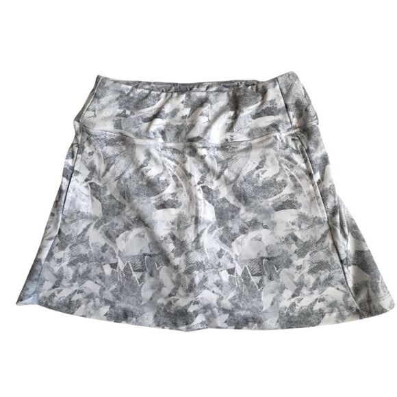 Vogo Athletica Skort Blue White Abstract Golf Pockets SZ S - Picture 1 of 10
